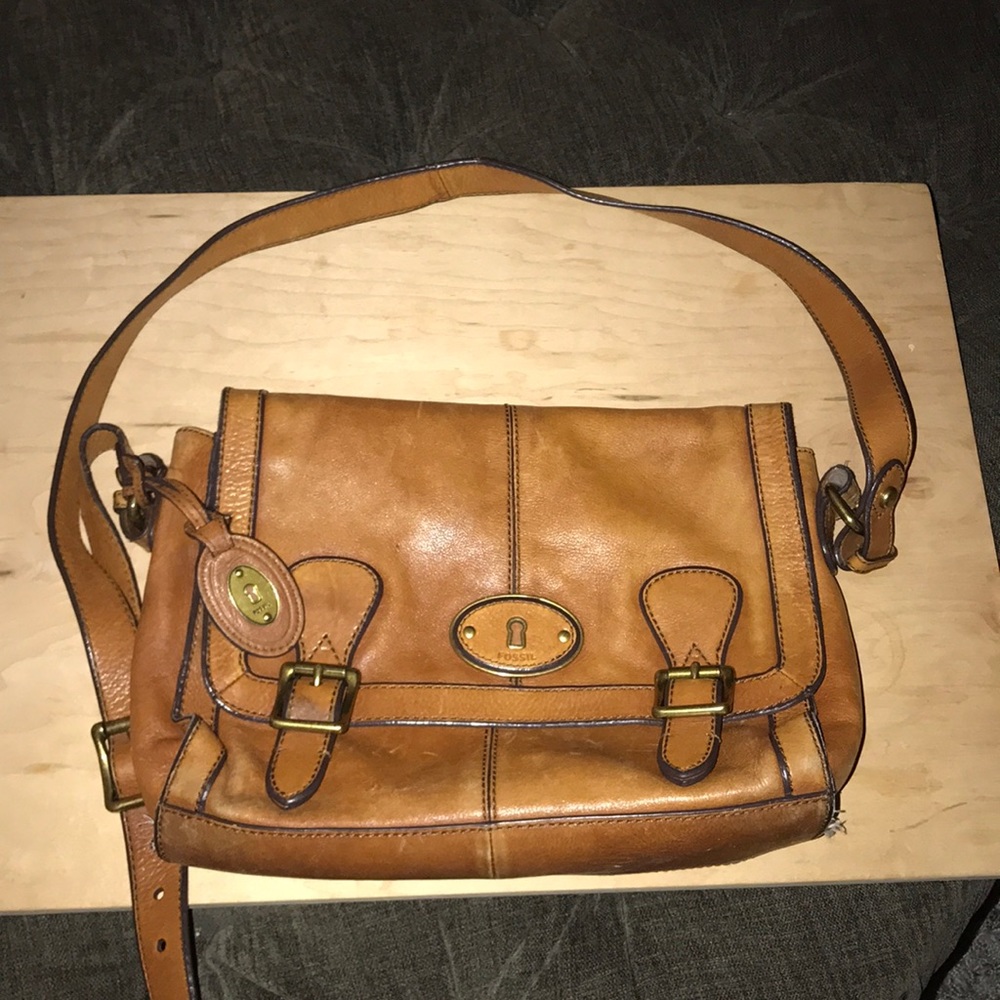 Fossil Leather Shoulder Bag